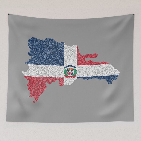 Item preview, Dominican Republic Map Design designed and sold by Naoswestvillage.