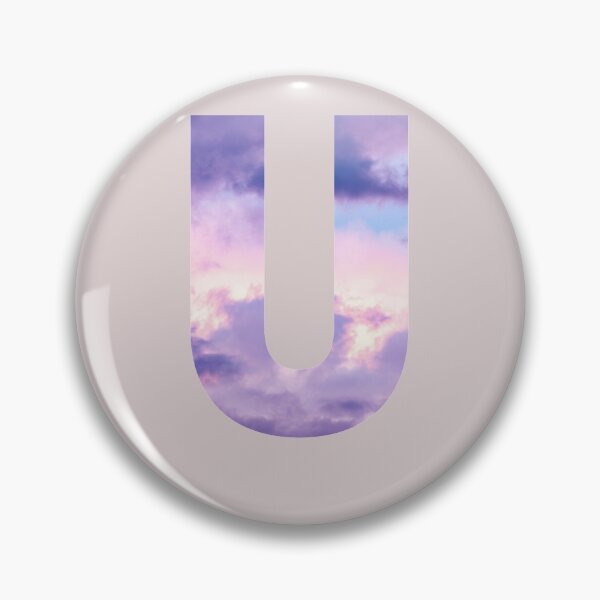 Item preview,  letter u purple and pink cloud  designed and sold by AGDesignstore.