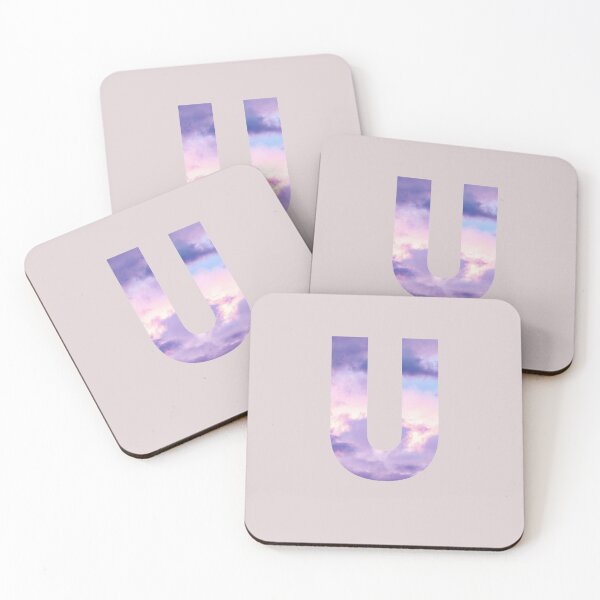 Item preview,  letter u purple and pink cloud  designed and sold by AGDesignstore.
