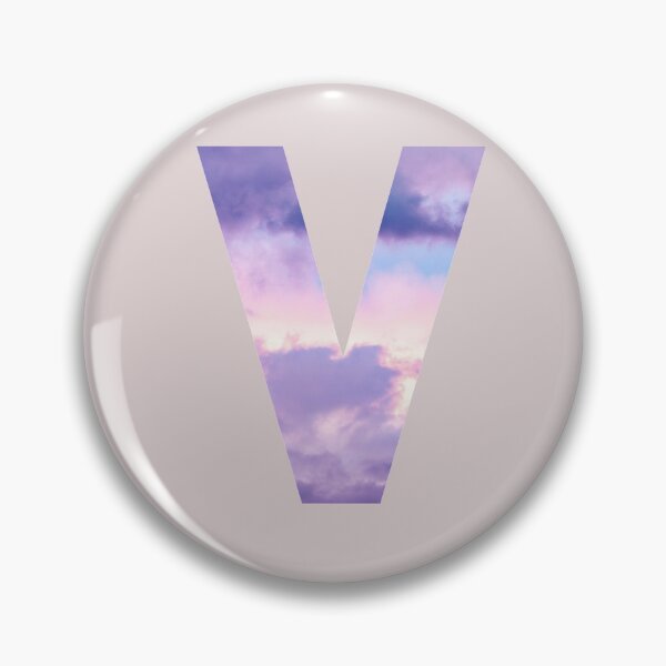 Item preview,  letter v purple and pink cloud  designed and sold by AGDesignstore.