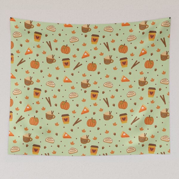 Item preview, Fall Favorites on Pale Green designed and sold by kwazykwafts.