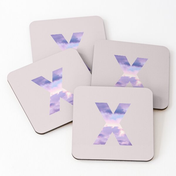 Item preview,  letter x purple and pink cloud  designed and sold by AGDesignstore.