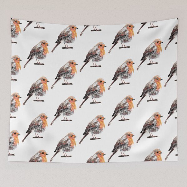 Item preview, Robin Redbreast Ready for Christmas  designed and sold by artbysarahallen.