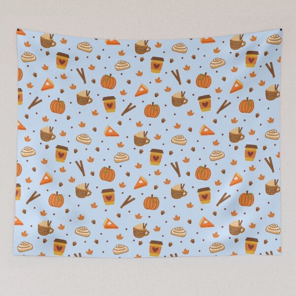 Item preview, Fall Favorites on Powder Blue designed and sold by kwazykwafts.