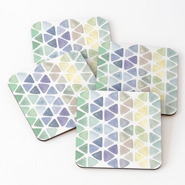 Item preview, A multi-colored watercolor abstract artistic hand painted pattern with real aquarelle paper texture designed and sold by Irnika.