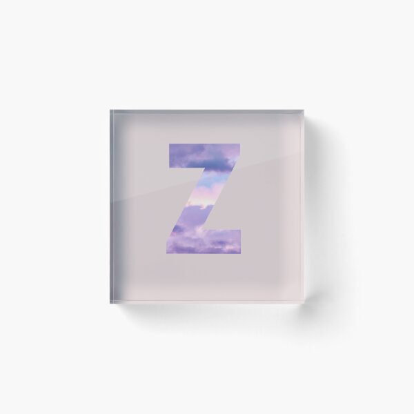 Item preview,  letter z purple and pink cloud  designed and sold by AGDesignstore.