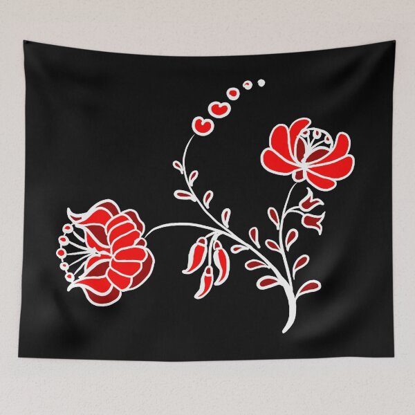 Item preview, Tricolor hungarian flower pattern designed and sold by Chino20.