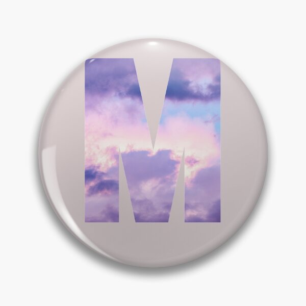 Item preview,  letter m purple and pink cloud  designed and sold by AGDesignstore.