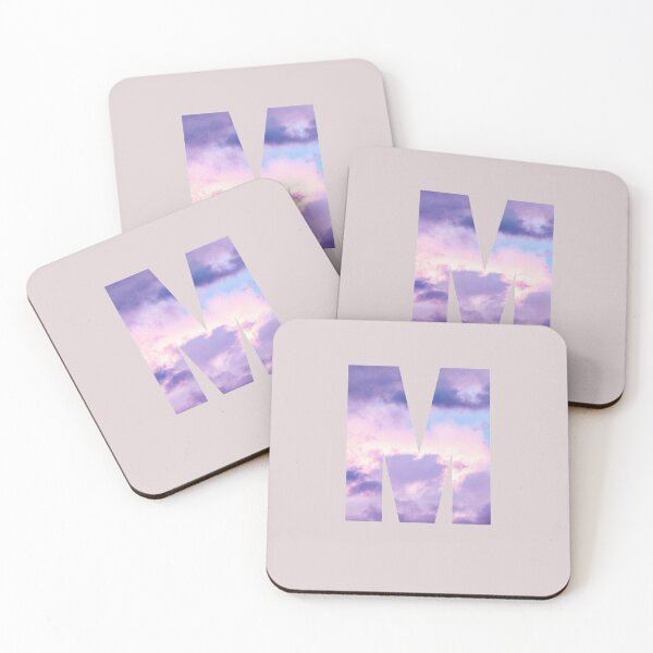 Item preview,  letter m purple and pink cloud  designed and sold by AGDesignstore.
