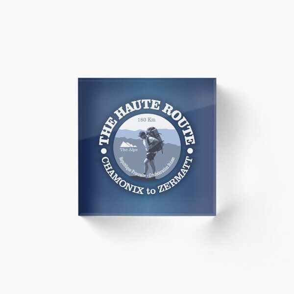 The Haute Route (BG) Acrylic Block