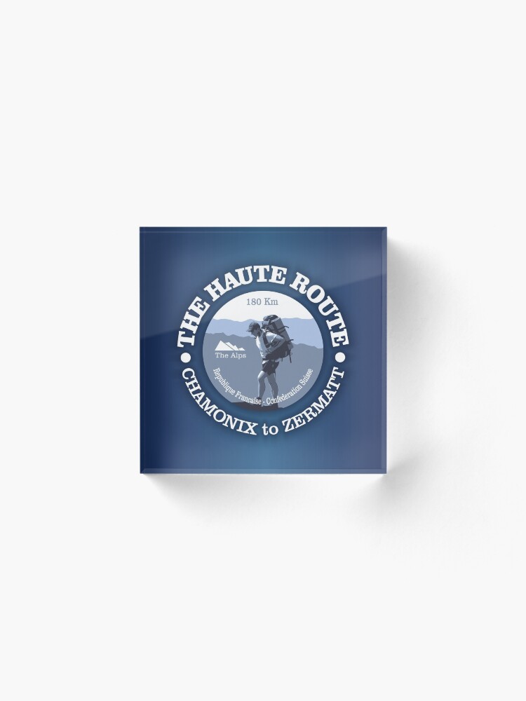 Alternate view of The Haute Route (BG) Acrylic Block