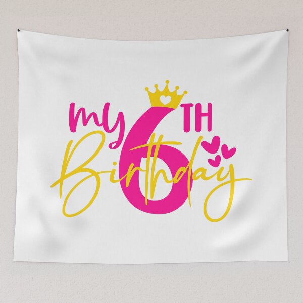 Item preview, My 6th birthday designed and sold by purpleblobart.
