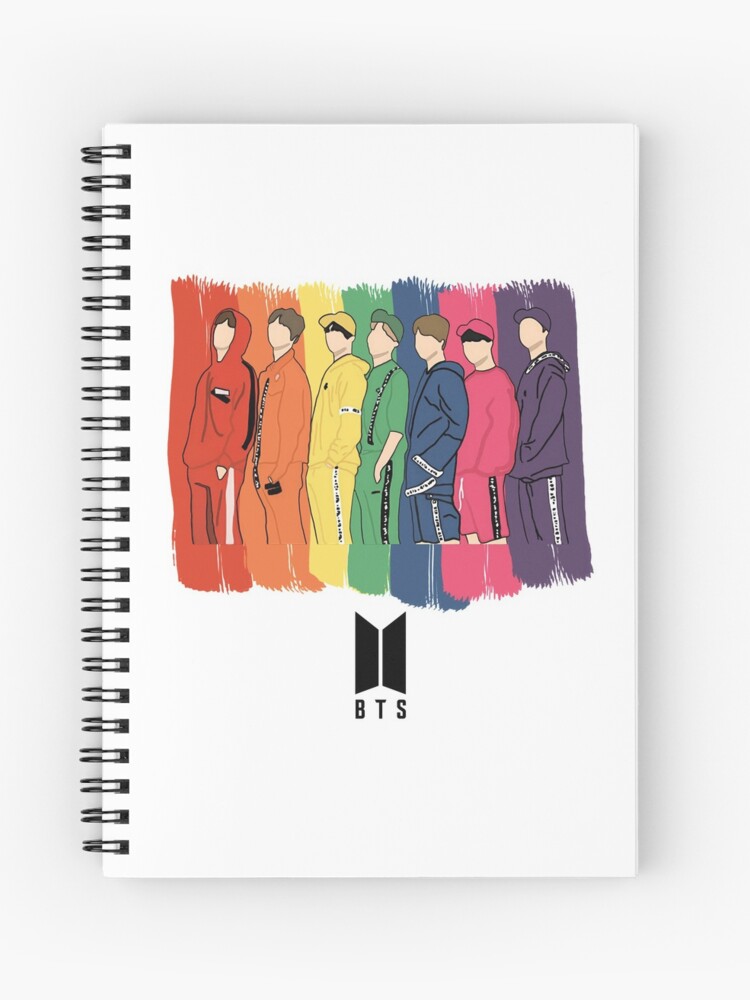 BTS Forever Bangtan Cute Kpop Suga V Jin Jimin RM Jhope Jungkook Spiral  Notebook for Sale by hyunn1411