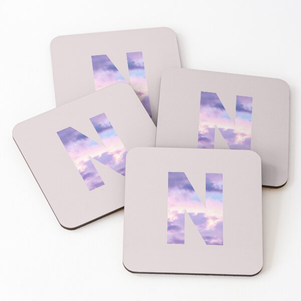 Item preview,  letter n purple and pink cloud  designed and sold by AGDesignstore.