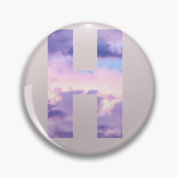Item preview,  letter h purple and pink cloud  designed and sold by AGDesignstore.