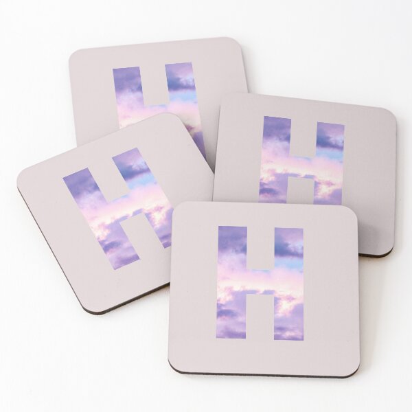 Item preview,  letter h purple and pink cloud  designed and sold by AGDesignstore.