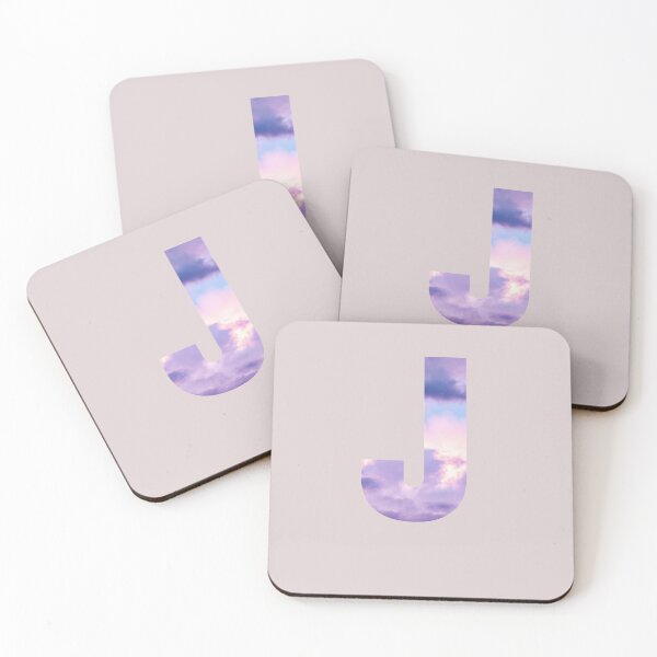 Item preview, letter j purple and pink cloud  designed and sold by AGDesignstore.