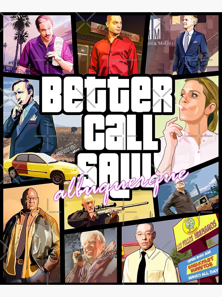Discover Better Call Saul albuquerque GTA ART Premium Matte Vertical Poster
