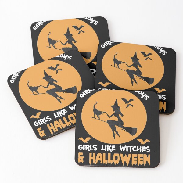 Item preview, Girls Don't Like Boys ,Girls Like Witches and Halloween designed and sold by farock.