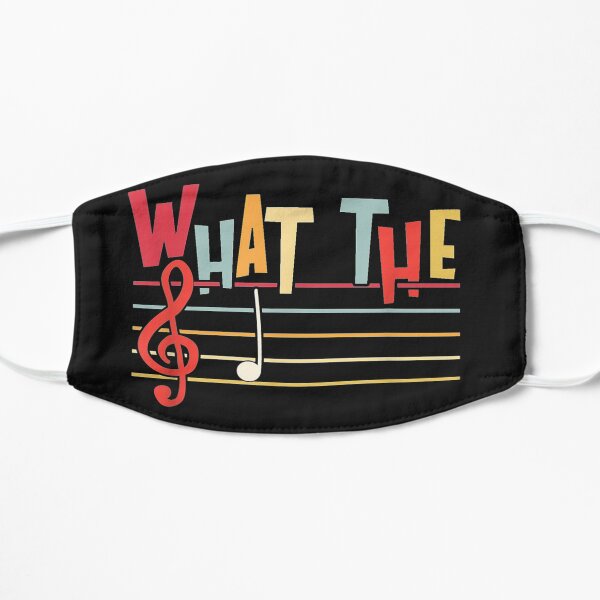 Musique de What The F Funny Clef Note Masque sans plis
