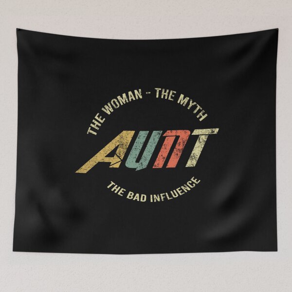 Item preview, Cute Aunt Vintage Quote The Woman The Myth The Bad Influence designed and sold by PrintOfi.