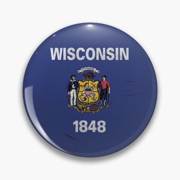 Item preview, Wisconsin Flag Wall designed and sold by TRowanDesign.