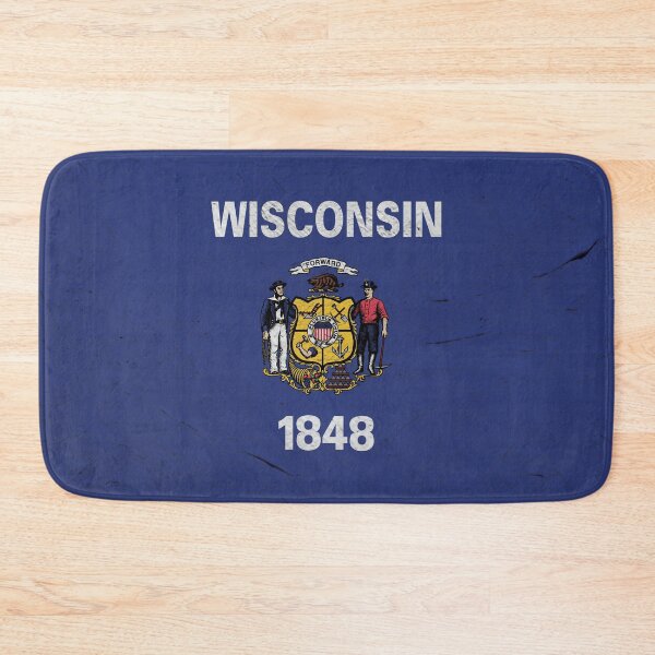 Item preview, Wisconsin Flag Wall designed and sold by TRowanDesign.