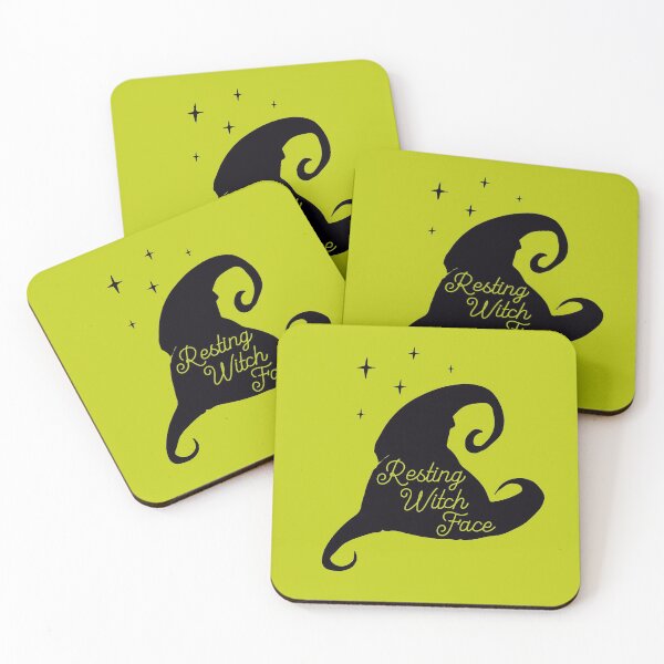 Item preview, Witch Hat Resting Witch Face Halloween Cute Pun Magic Witches Scary Funny designed and sold by gkao.
