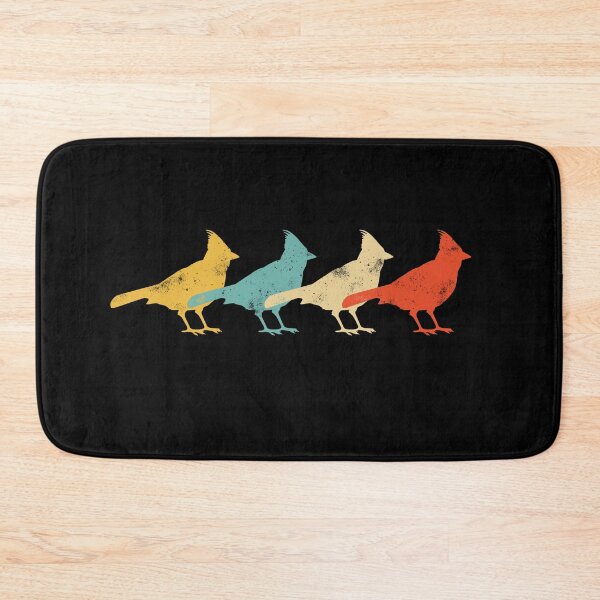 Item preview, Bright Red Cardinal bird Silhouette Retro designed and sold by engsasa.