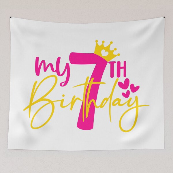 Item preview, My 7th birthday designed and sold by purpleblobart.