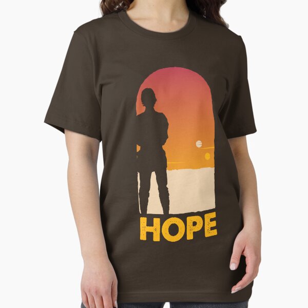 Vista previa del artículo con la obra «Hope - ¡La nueva esperanza de Tatooine!», diseñado y vendido por wittytees.