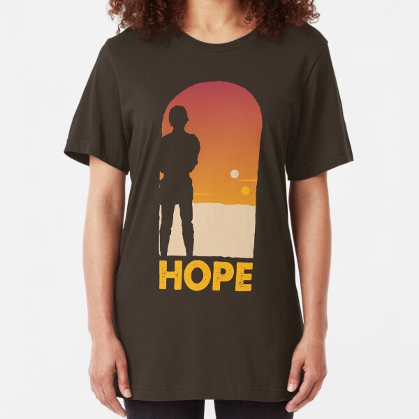 Hope - Tatooine's New Hope! Slim Fit T-Shirt