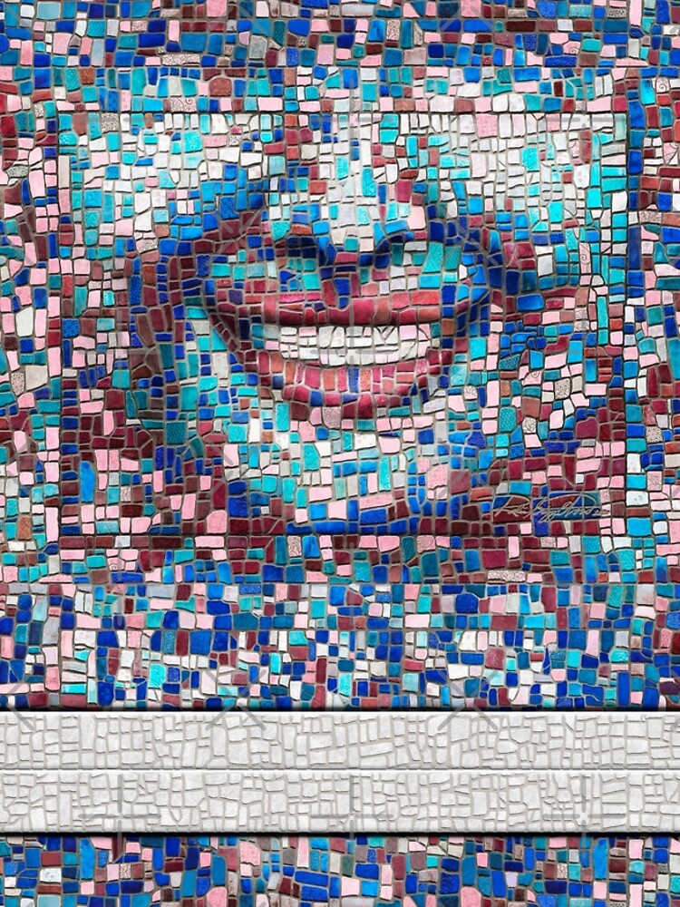 “Broken” (mosaic tile, painted) - “Smile” Fine Art series by CaraSonrisa