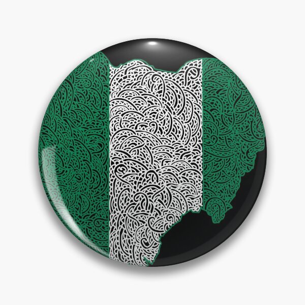Nigeria Map Design Pin
