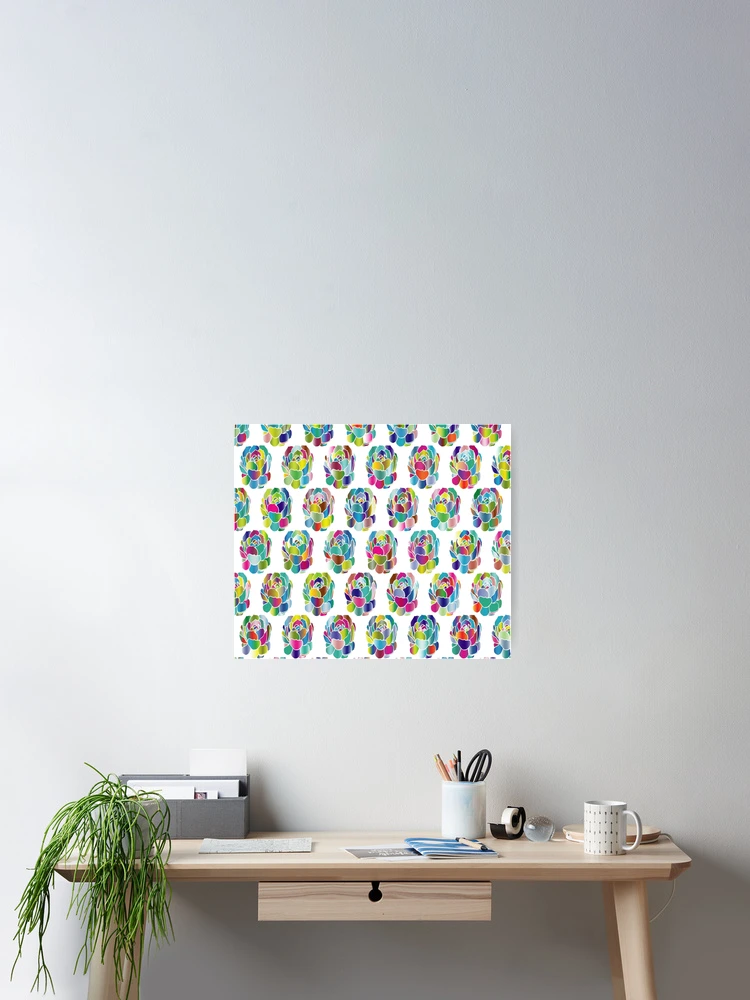 Thumbnail 2 of 3, Poster, Colorful Roses designed and sold by customgiftstore.