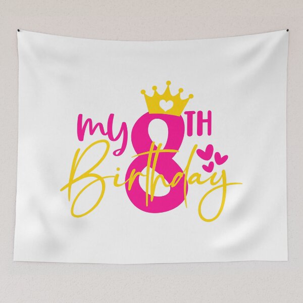 Item preview, My 8th birthday designed and sold by purpleblobart.