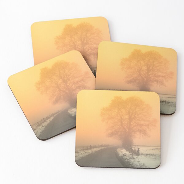 Item preview, Snowy landscape and sunset, photo designed and sold by Stéphane  Thirion.