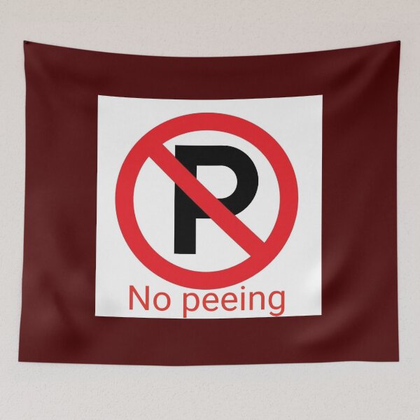 Item preview, No peeing designed and sold by rich-jam.
