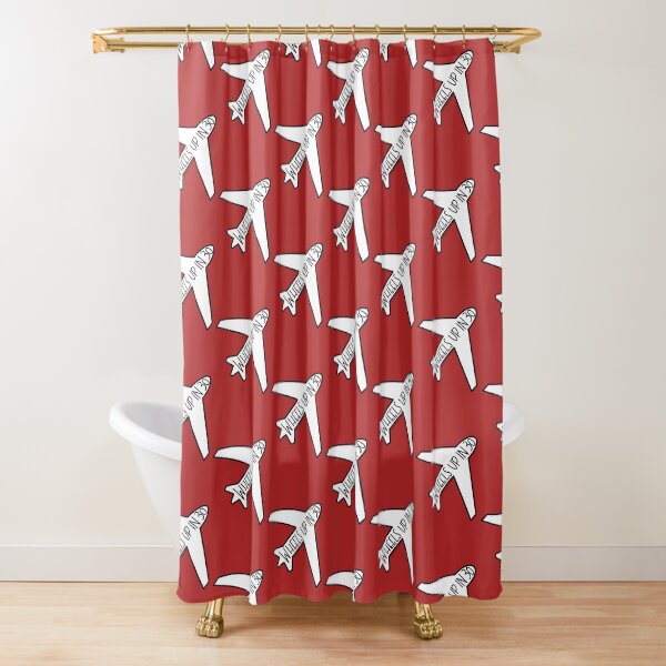 "Wheels Up in 30" Airplane- Criminal Minds Shower Curtain
