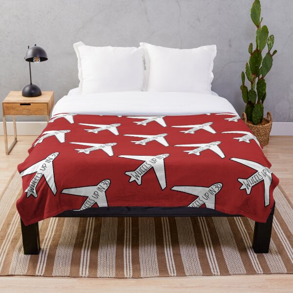 "Wheels Up in 30" Airplane- Criminal Minds Throw Blanket