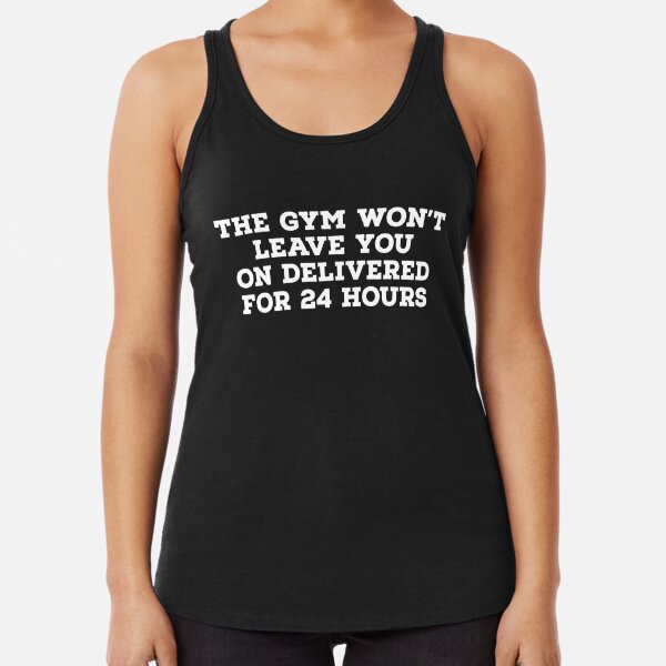 A One Hour Workout is 4% of Your Day No Excuses Racerback Tank Top