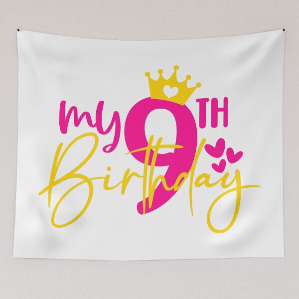 Item preview, My 9th birthday designed and sold by purpleblobart.