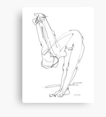 Nude Woman Drawing 9 Canvas Print