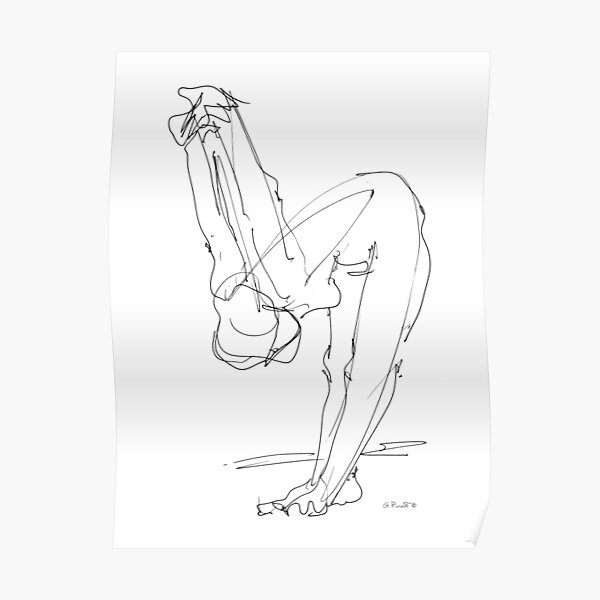 Femme nue dessin 9 Poster