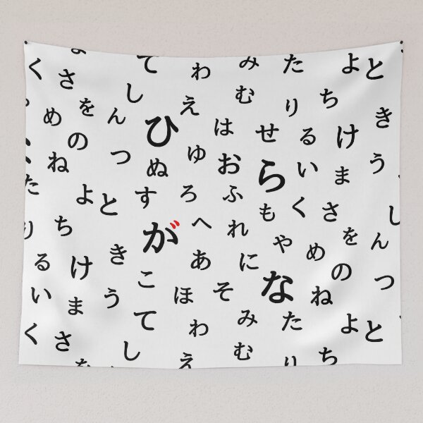 Item preview, Hiragana Japanese alphabeet designed and sold by WonderLang.
