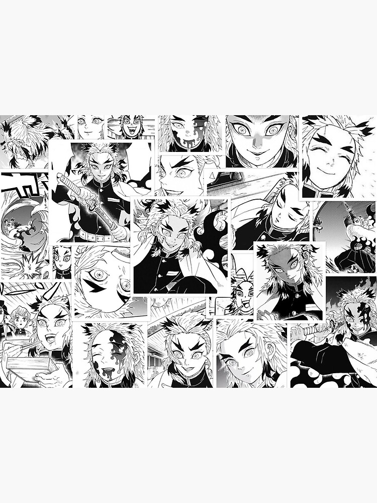 Rengoku Collage Art Board Print By Zigarts Redbubble