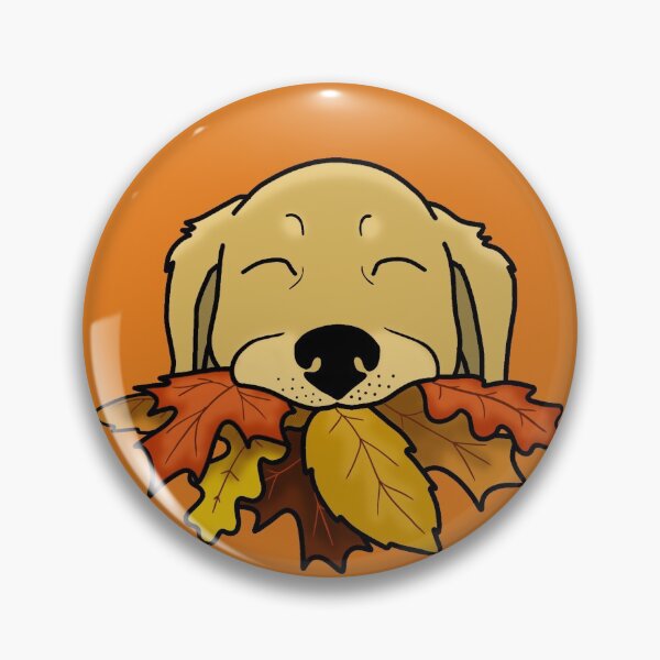 Item preview, Fall Is My Favorite, Dog Holding Leaves designed and sold by SmileyPupDesign.