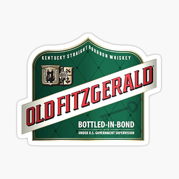 Old Fitzgerald Label - Kentucky Straight Bourbon Whiskey Shirts Sticker