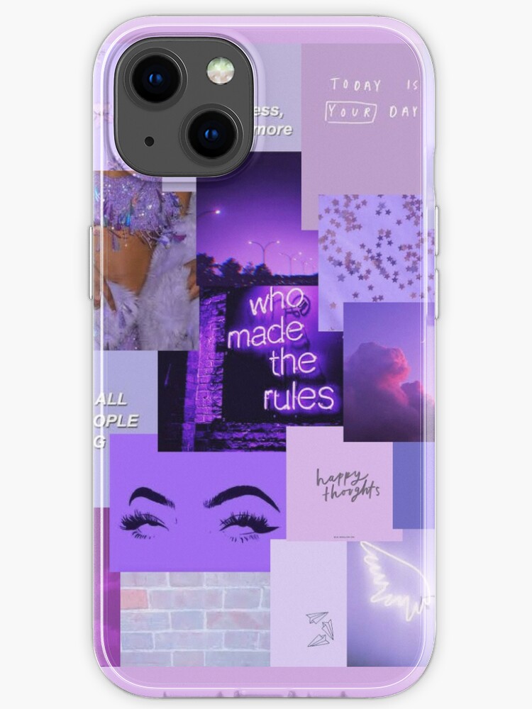 Purple Aesthetic Collage Iphone Case For Sale By Morgananjos Redbubble
