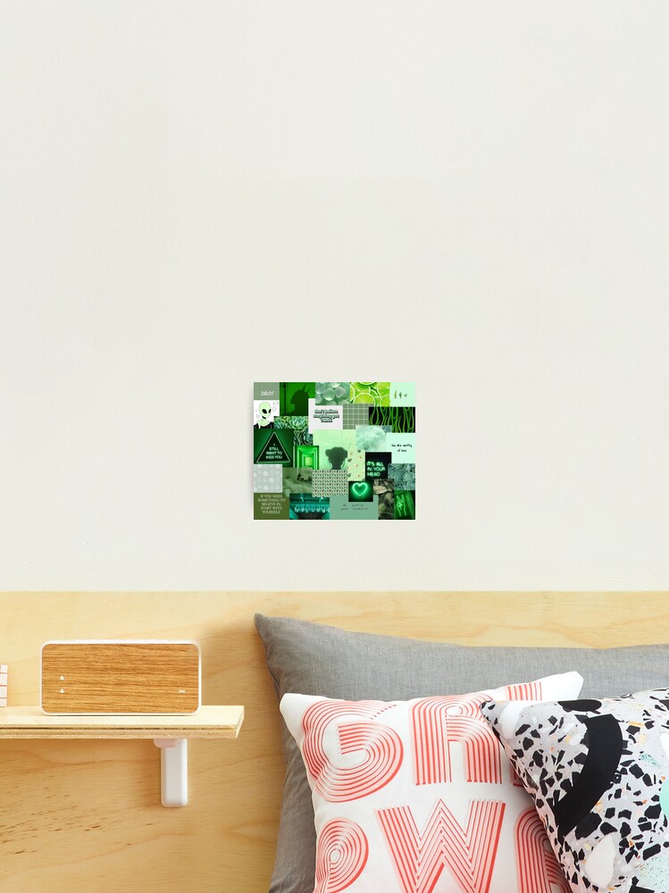 Dark Green Aesthetic collage Art Board Print for Sale by kasiacaine